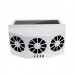 Car Ventilator 3 Cooler Fans Solar-powered Cooling Vent Exhaust Portable Safe Auto Fan